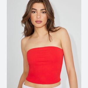 Garage red tube top Xsmall